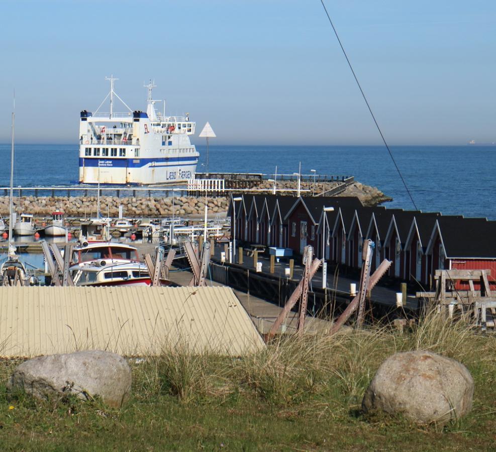 Autocampere udsigt Vesterø Havn