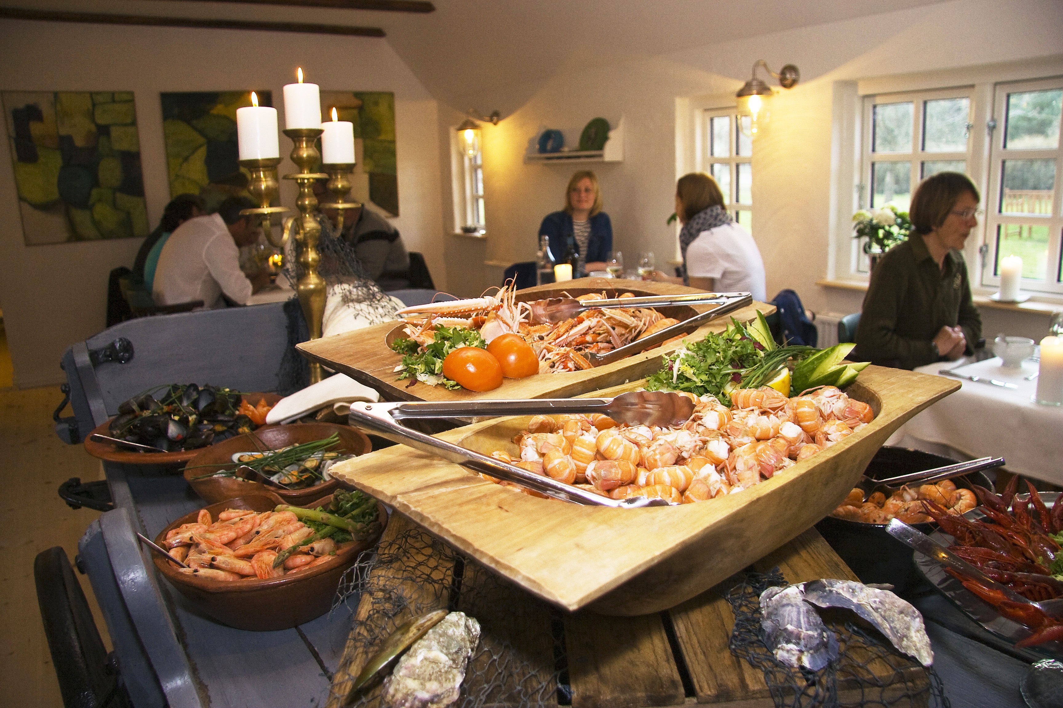 Lærkelys skaldyrsbuffet