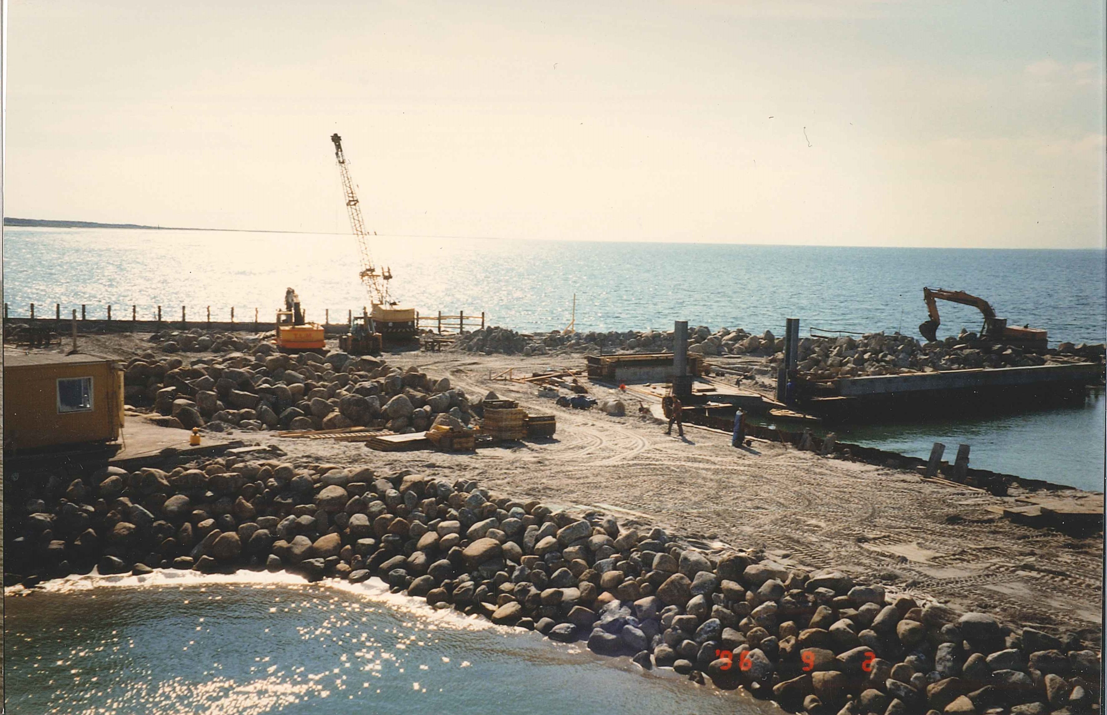 Vesterø Havn ombygning 1996