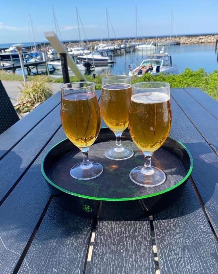 Østerby Havn, Palsgaard, udsigt med ølglas