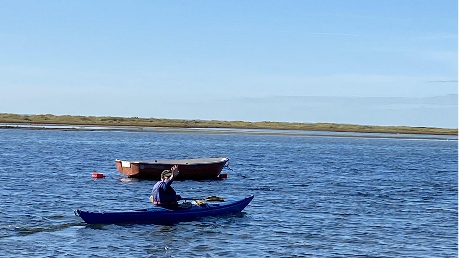 Havkajak på Læsø - Henning Munk ved Stokken