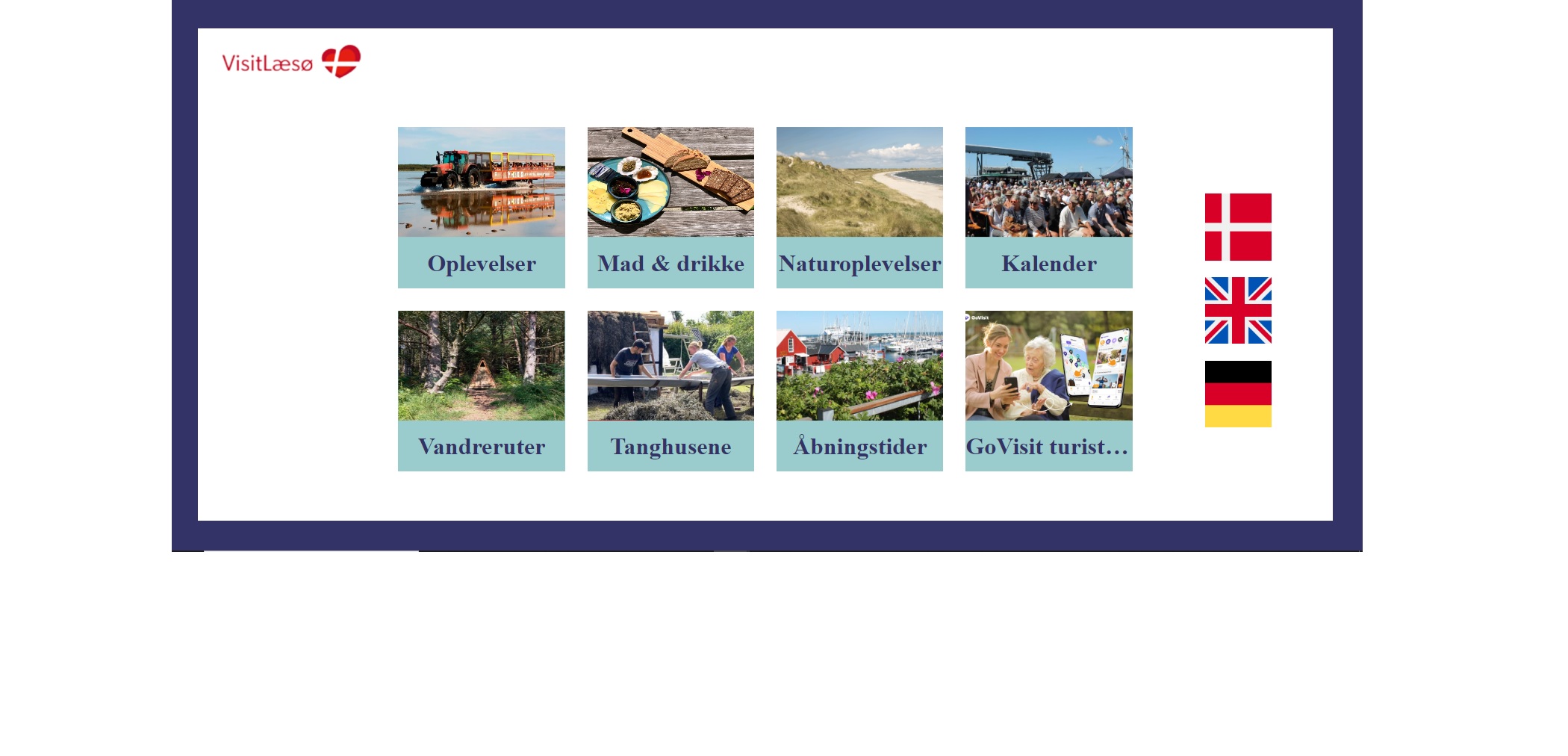 Infoskærme LAG VisitLæsø