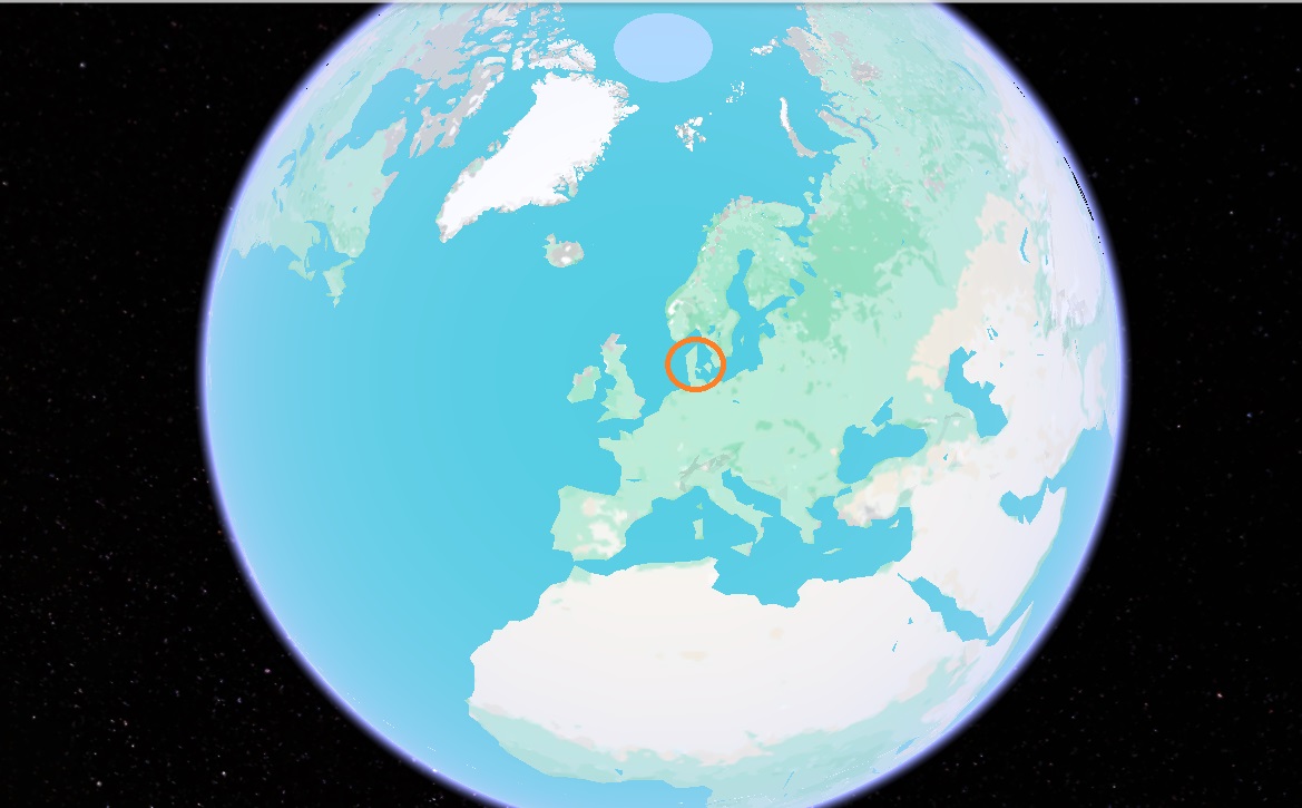 Danmark på Google Earth