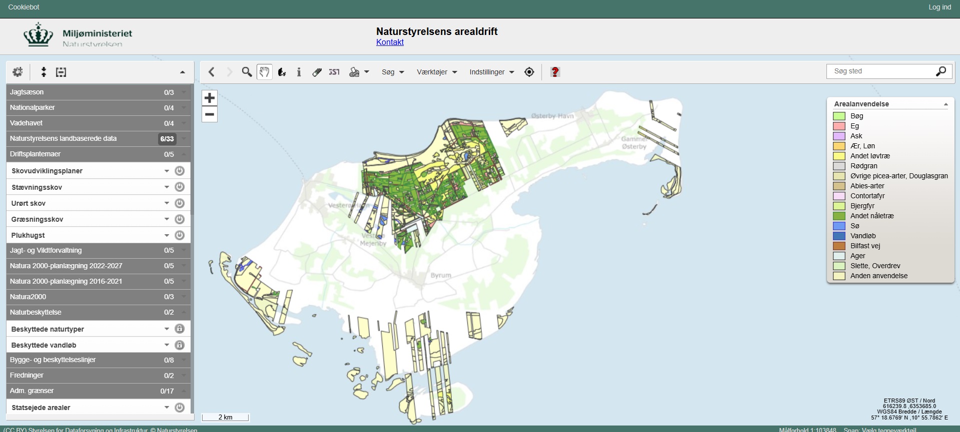Naturstyrelsens arealer på Læsø
