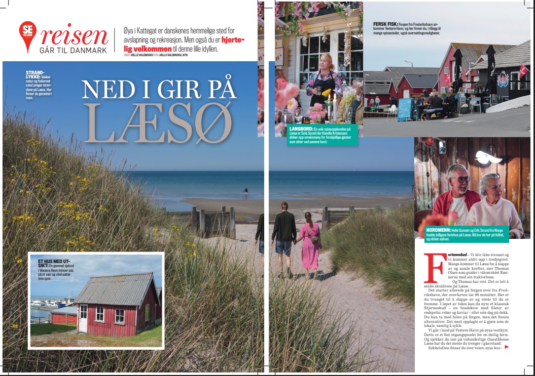 Ned i gear på Læsø - Helle Vallebrok på Læsø for norsk Se og Hør 2025