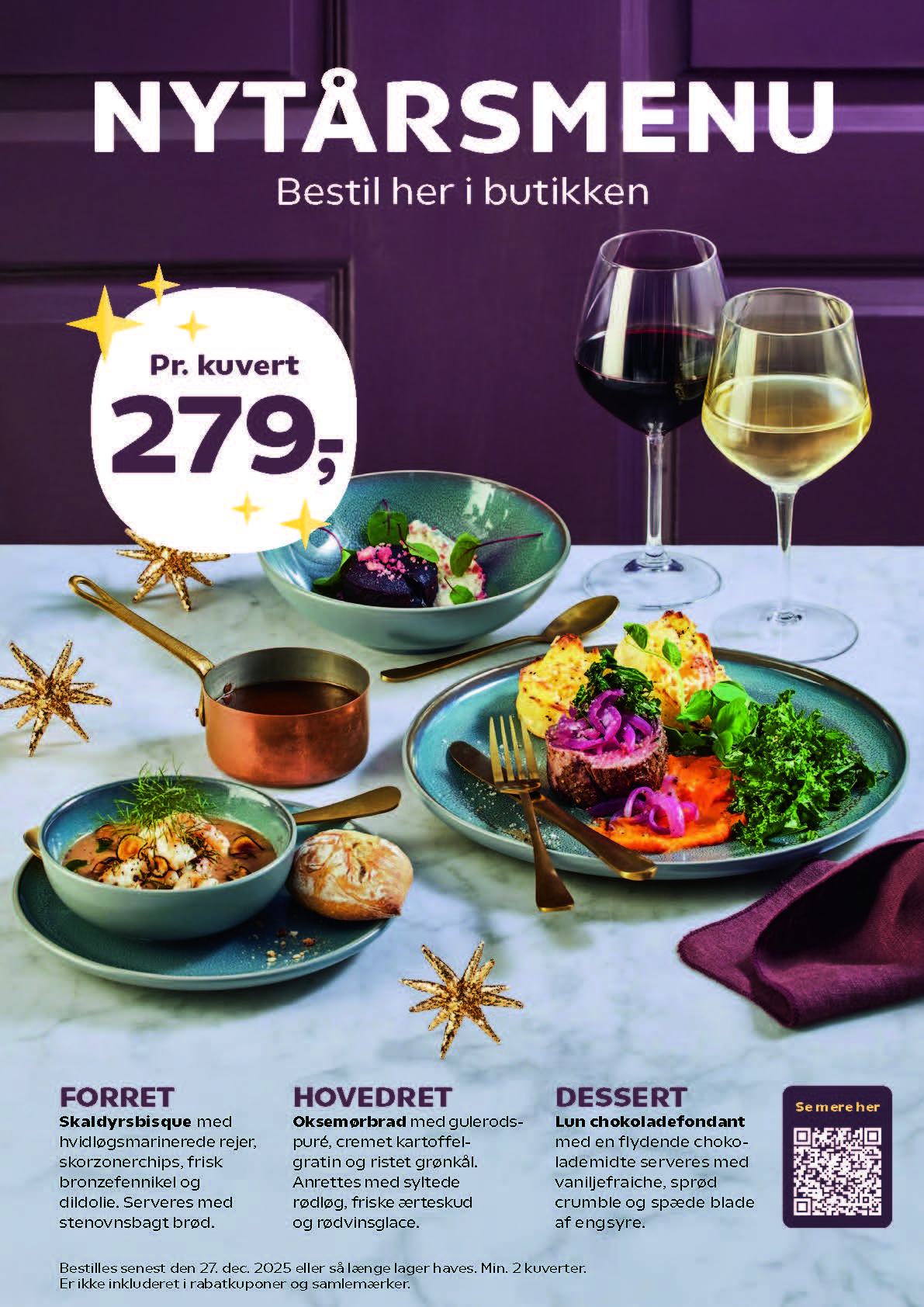 Nytårsmenu SuperBrugsen Byrum 2025