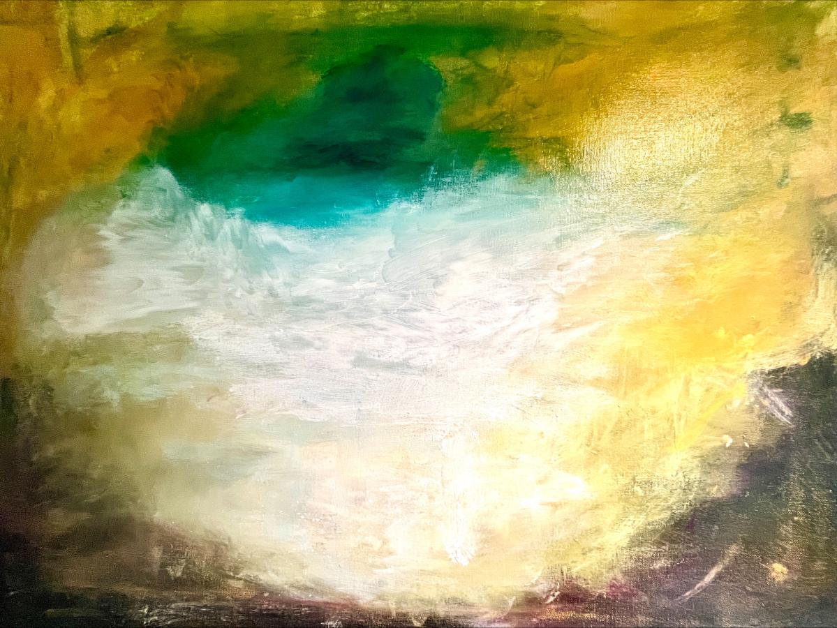 abstrakt maleri af Søren Lindskov